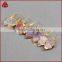 Wholesale fashion raw crystal quartz arrowhead earrings micro pave plated earrings new model