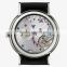 out of the ordinary skeleton case back diameter 42mm stainless steel case with genuine leather strap watch