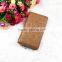 Latest Brown Embossed Flower PU Leather Women Wallets With Zipper