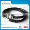 wrap genuine leather multi layer bracelet