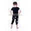 2016 new arrival wholesale children's fashion short sleeve outfits 100% cotton sets for summer