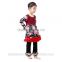 wholesale fashion baby girls autumn outfit Chinese style baby floral printed T-shirt+ruffle pants girls clothes set