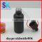 MOQ one carton 30ml e juice black matte glass bottle