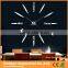 2016 new design home decorative large acrylic mirror 3D diy wall clock                        
                                                                                Supplier's Choice