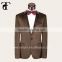 Latest Fancy Brown Blazer Design For Men Velvet Fabric