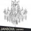classical guzhen modern clear glass chain candelabra natural crystal chandelier pendant lighting from china