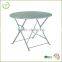Hot sale steel frame foldable camping table made in China/ellipse outdoor table