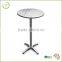 Adjustable Aluminium Garden Round Outdoor Indoor folding high bar cocktail tables                        
                                                Quality Choice