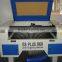 Two laser heads Mini co2 laser cutting machine with competitive price