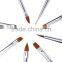 8pcs Professinal Handle White Zebra Pattern Nail Art Pen Brushes Painting Decoration Tools Set