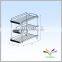 Makeup shop retail metal nail polish display shelf