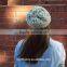 Slouchy Knit Beanie ,Heathered Textured Off White Beanie
