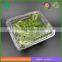 Clear plastic vegetable packaging box