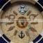 Nautical Decor Lifebuoy Wall Art - Clock 14"