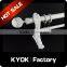 KYOK windows decorative luxury white curtain rod,factory wholesale double pole curtain rods