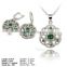 SZ2-0002 Earring and Pendant Jewelry Set Cheap 925 Silver Jewelry Settings and Mountings