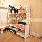 Bedroom furniture white cheap wooden storage racks shelf