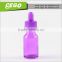 30ml colorful frost mattel childproof screw cap glass bottle with gift box
