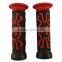 7/8 Rubber Hand Grips Motorcycle Handle Bar Grips & Bar Ends 22MM Red skull,motorcycle hand grip,throttle/hand bar grip