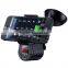 Car phone holder with built-in speaker and FM transmitter for any phone