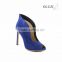 OS88 2015 royal blue suede upper citi trends toe post high heel sandals for women