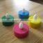 multicolor plastic tea light candles with beautiful holder