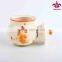 Ceramic sugar container with rooster design