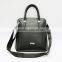 New first layer leather slung bag men's black Litchi pattern multipurpose Briefcase