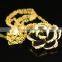 austrian crystal flower pendant 18kgp necklace
