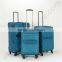 Blue Polyester Fabric Material Luggage Set With 4 Single Spinner Wheels