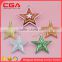 Factory supply wholesale glass christmas star ornaments hot sale design