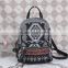 Middle east style leather tassels backpack simple style leather backpack vintage style backpacks