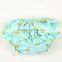 Soft and save gold dot ruffle kids underwear flower baby bloomers wholesale