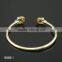 European and American Minimalist Leaf Diamond Metal Bracelet