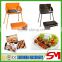 Stainless steel folding type barbecue sticks