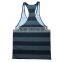 Custom dri fit blank gym mens stringer running singlet
