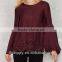 Hot Selling Fashion Cutting Design Lace Blouse for Lady                        
                                                Quality Choice