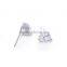 Wholesale Clear Cubic Zirconia Heart Stud Earrings
