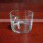 cylinder round clear glass candle holder 130ml