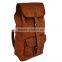 Handmade leather rucksack and genuine leather backpack