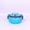 portable 4 compartment metal food steamer lunch box with plastic handle