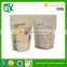 Import from china milk powder packaging bag zipper stand up brown paper bag for coconut milk