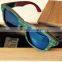 Skateboard wooden sunglass 100% nature wholesale handmade custom bamboo eyewear OEM factory wood glasses wood sunglasses