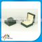 exquisite deep green PU coated plastics necklace boxes on sale