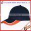 PROMOTIONAL RONGDONG CUSTOM LOGO SPORTS COTTON PIPING CAP HAT PLAIN CAPS AND HATS