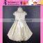 2015 Fashion Hot Sale Flower Lace Party Dress Custom Sleeveless Princess Girl Kids Children Dress Model
