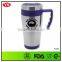 bpa free 16 oz double wall stainless steel mug with handle