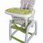 2016 new design multi-function 3 in 1 plastic baby high chair