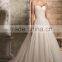 2016 latest designs strapless chiffon wedding dress made in china