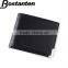 fold black and brown soft leather men coin purse money wallet for sale